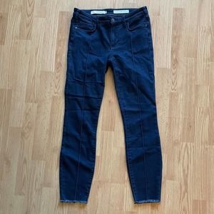 Anthropologie Pilcro and the Letterpress Mid Rise Skinny Dark Wash 28